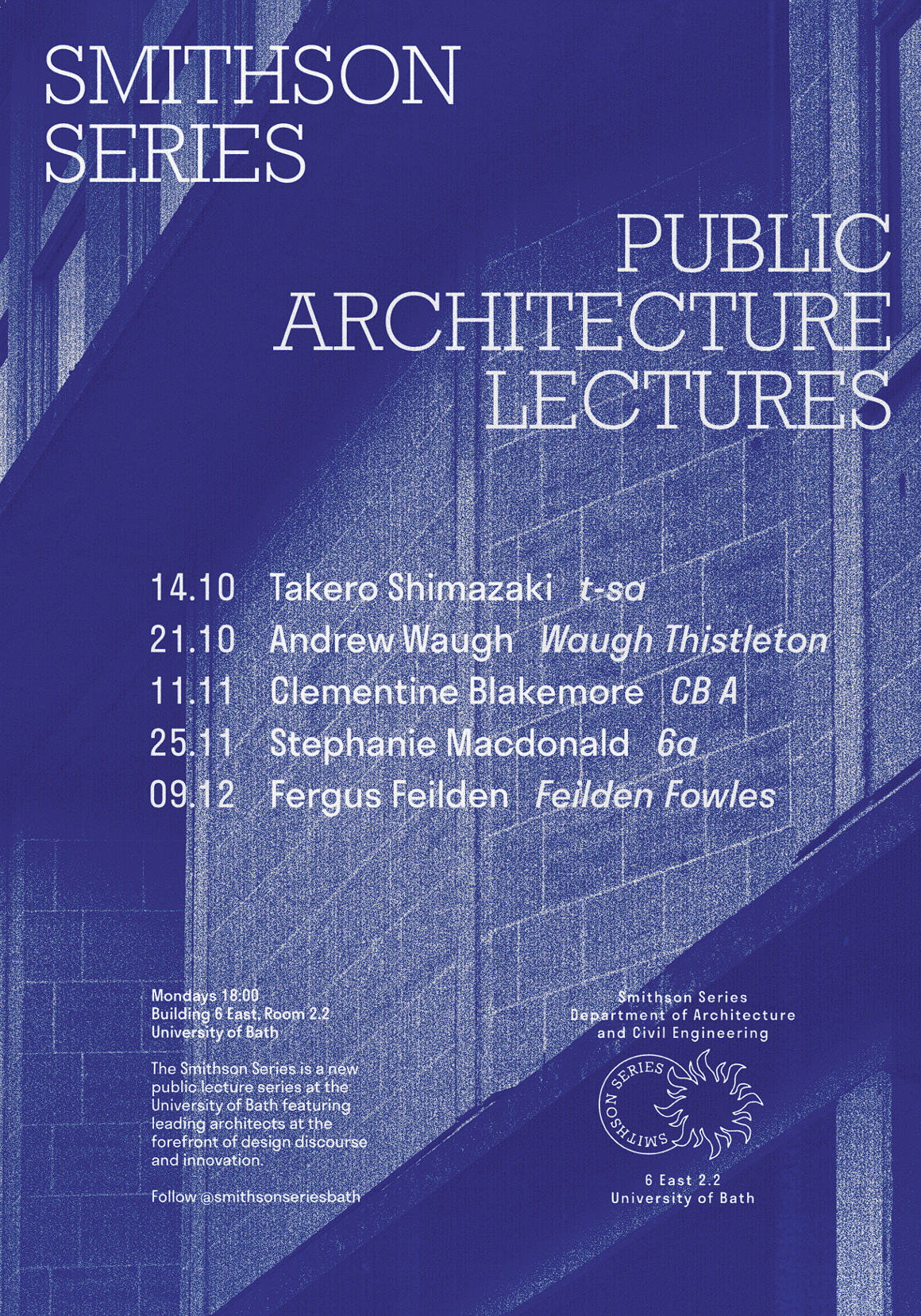 Smithson Series public lectures poster, 2024